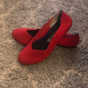 Red Rothys. In good used condition.
